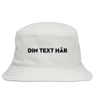 Sätt din text på en solhatt (svart eller vit)