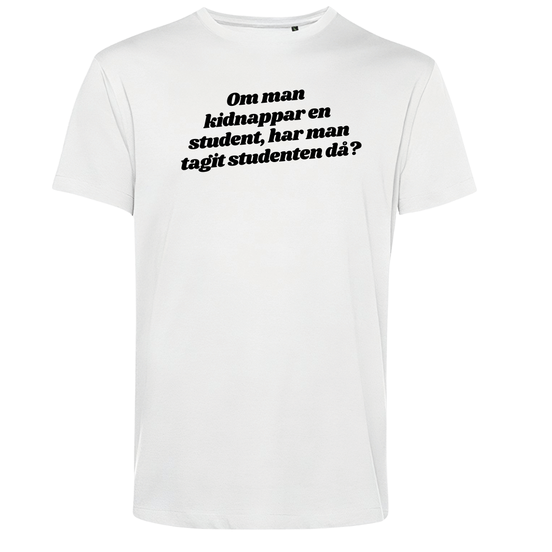 T-shirt: Svenska vitsord - Om man kidnappar en student (välj färg) - Image 3