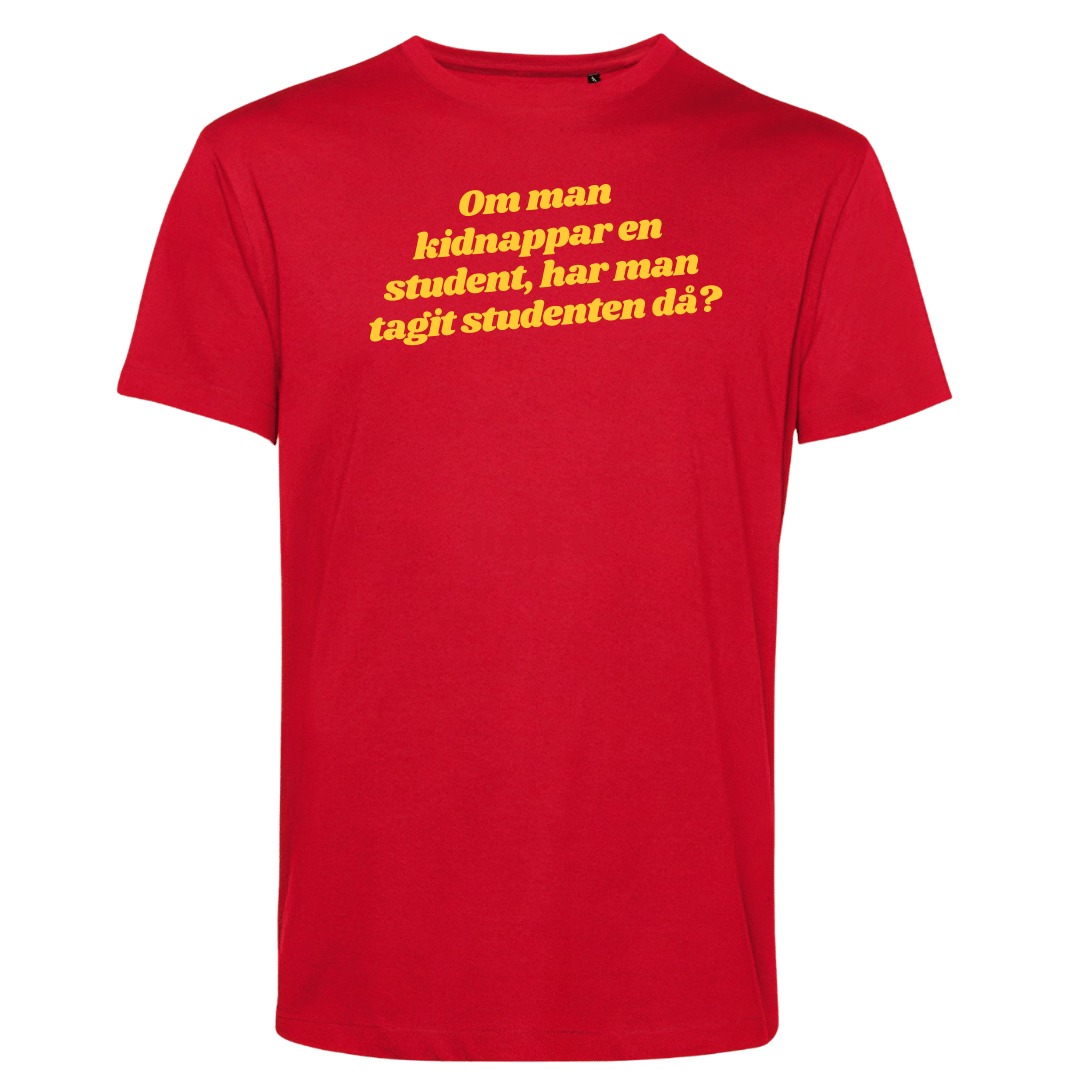 T-shirt: Svenska vitsord - Om man kidnappar en student (välj färg) - Image 2