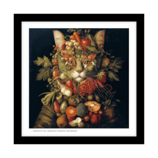 Inramad print (24X24): Konstkatt 16 – Giuseppe Arcimboldo