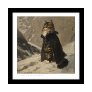 Inramad print (24X24): Konstkatt 21 – Gustaf Cederström