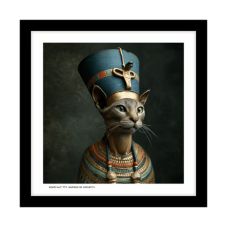 Inramad print (24X24): Konstkatt 17 – Nefertiti