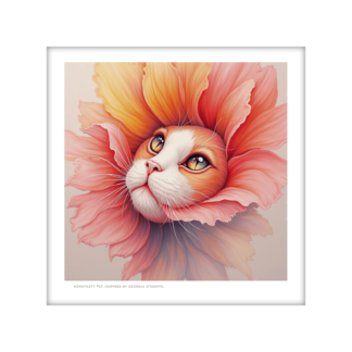 Inramad print (24X24): Konstkatt 27 – Georgia O’Keeffe