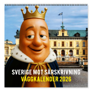 Sverige mot särskrivning – väggkalender 2026