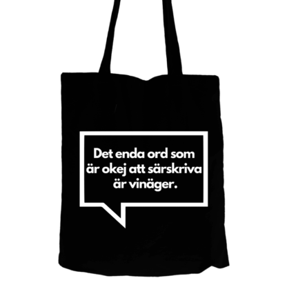 Tygväska: Vinäger (svart eller vit) - Image 3