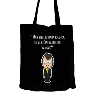 Tygväska: Killinggänget – Doktor Laban – Man vill ju bara knarka, du vet (svart eller vit)