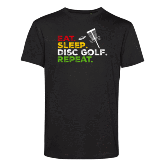 T-shirt: Eat, sleep, disc golf, repeat