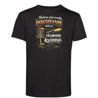 T-shirt: Bakom varje manlig discgolfare