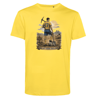 T-shirt: Gräva guld (vit eller gul/extra ryggtryck)