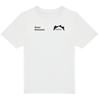 T-shirt (barn): Scenvara (svart eller vit) – med namn och ryggtryck