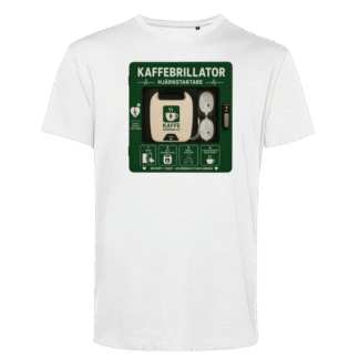 T-shirt: Kaffebrillator – hjärnstartare