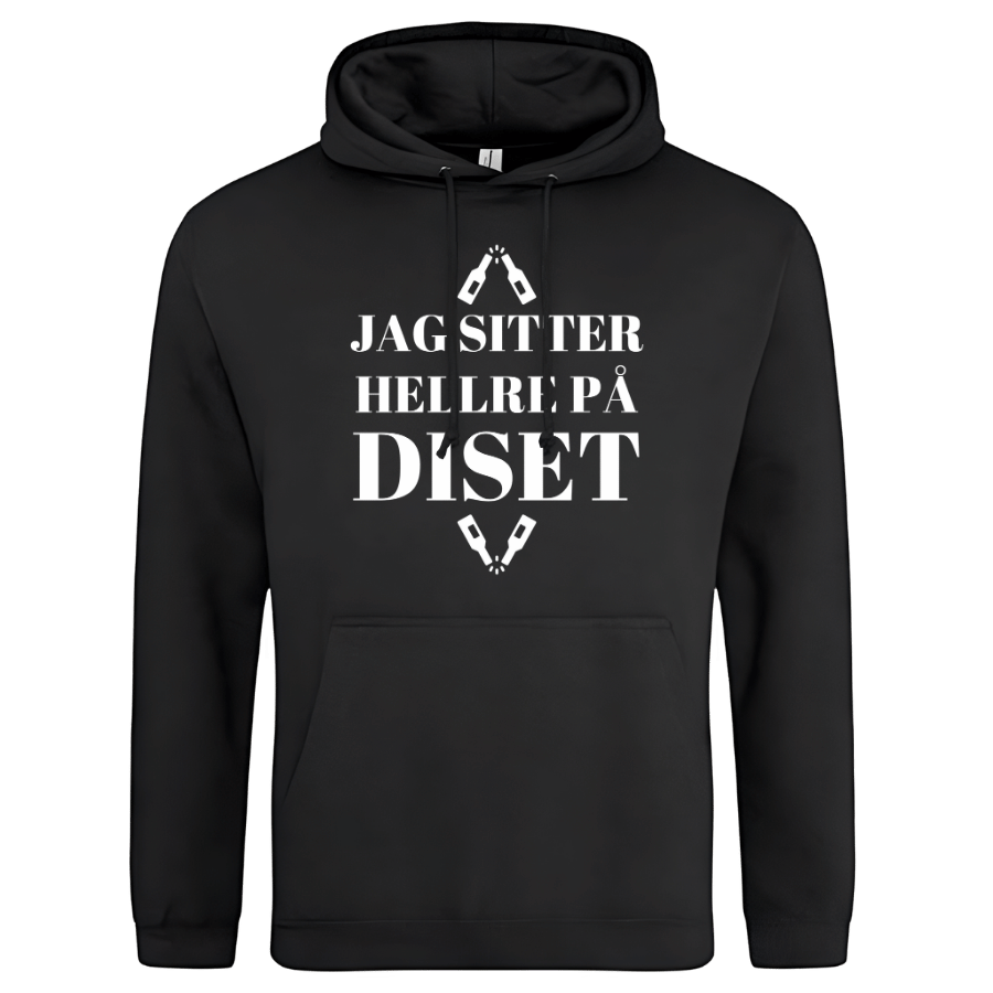Hoodie: Jag sitter hellre på Diset