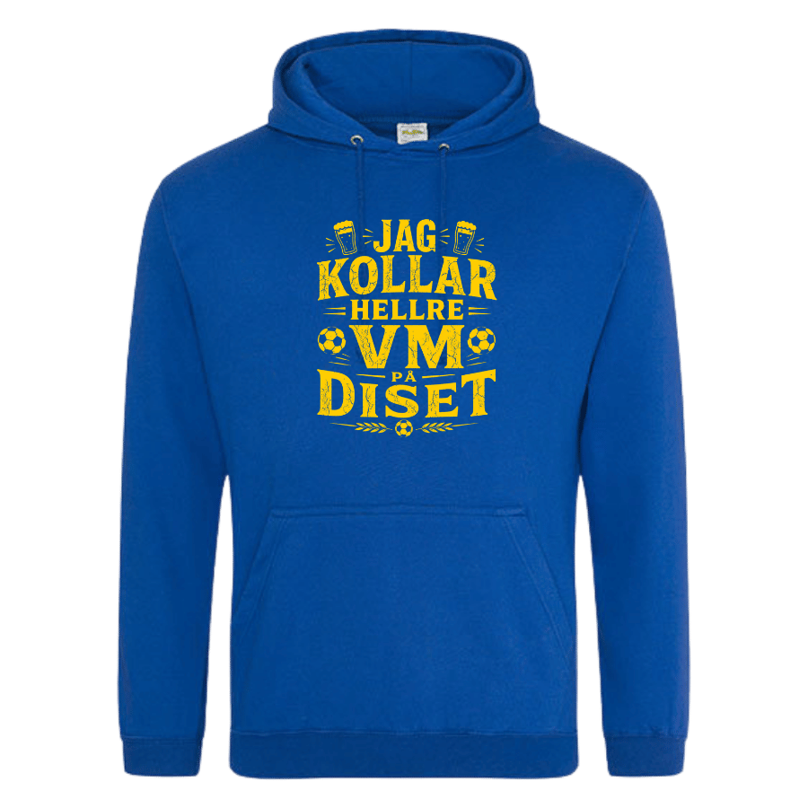 Hoodie: Jag kollar hellre VM på Diset