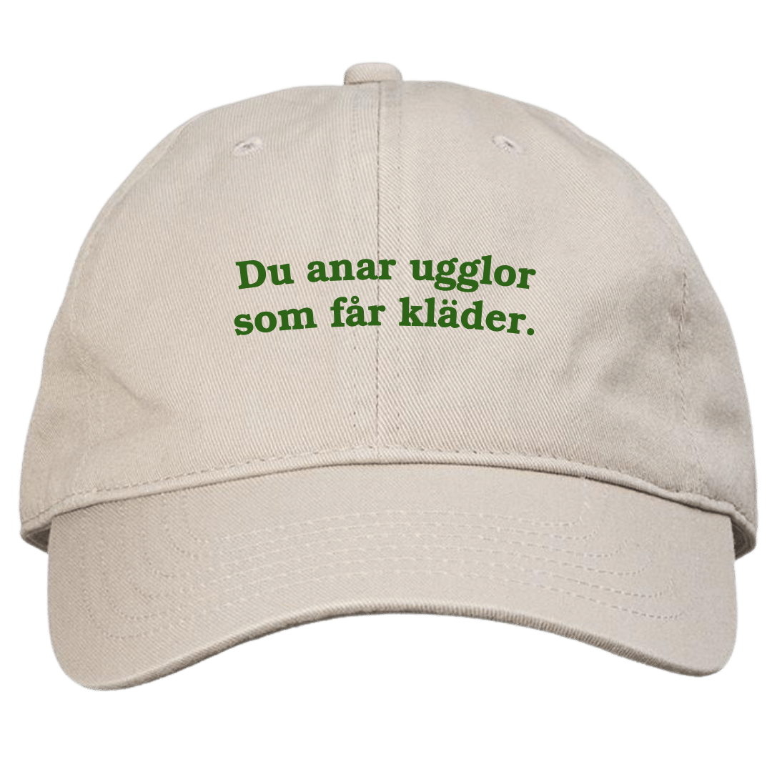 Dad cap: Killinggänget – Du anar ugglor som får kläder (välj färg)