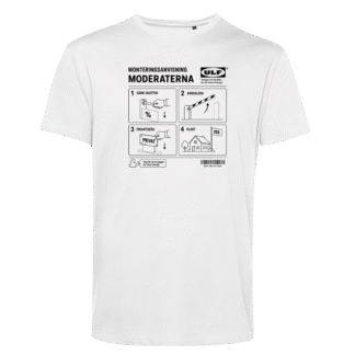 T-shirt (unisex): Moderaterna – manual (välj färg)
