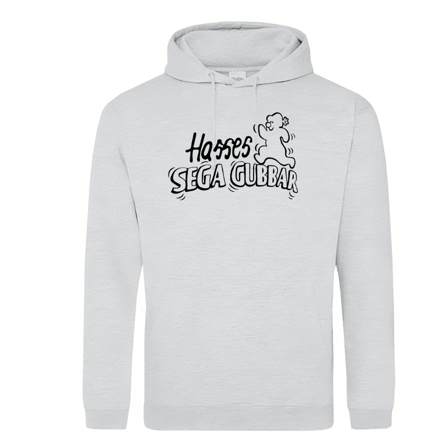 Hoodie: Killinggänget – Hasses sega gubbar (svart eller grå)