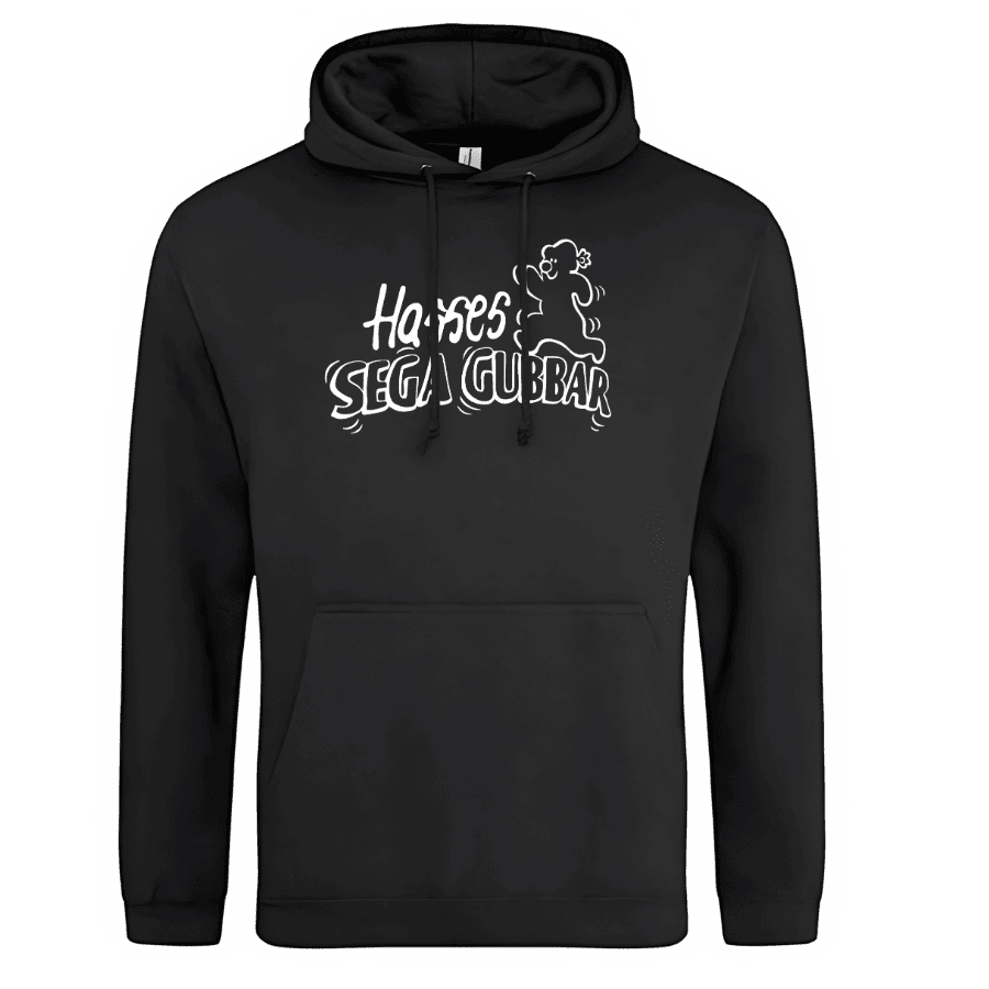 Hoodie: Killinggänget – Hasses sega gubbar (svart eller grå) - Image 2