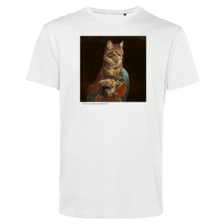 T-shirt: Konstkatt 44 – Leonardo Da Vinci (svart eller vit)