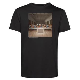T-shirt: Konstkatt 39 – Leonardo Da Vinci (svart eller vit)
