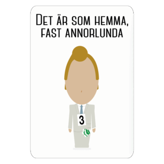 Kylskåpsmagnet: Killinggänget – Som hemma fast annorlunda