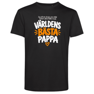 T-shirt: Världens bästa pappa (välj färg)