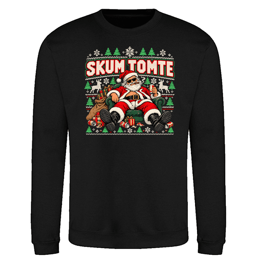Sweatshirt: Skum tomte 2026 (svart eller röd) - Image 2